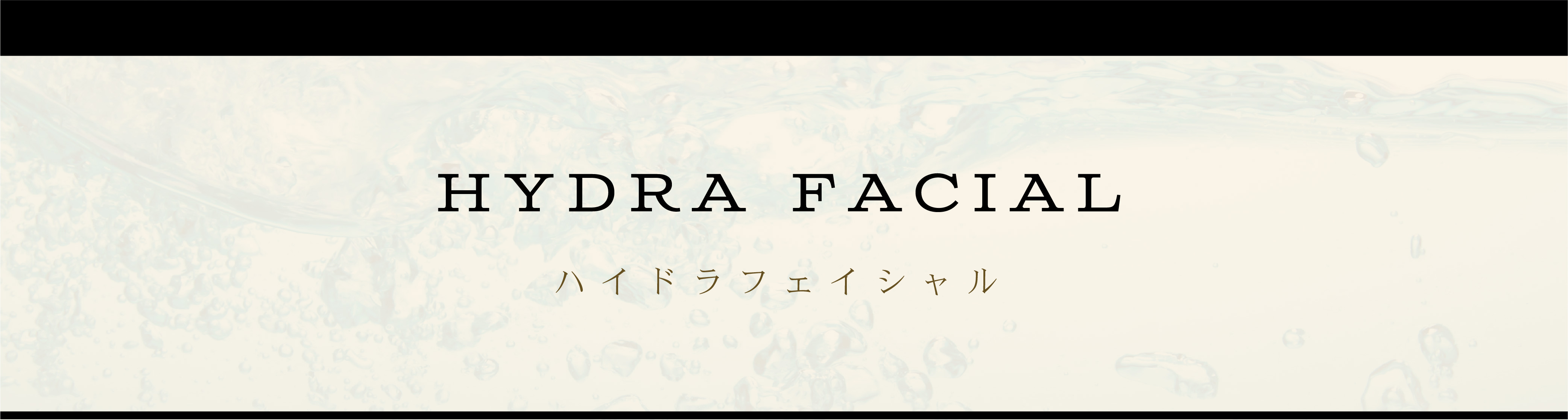 HYDRA FACIAL -ハイドラフェイシャル-